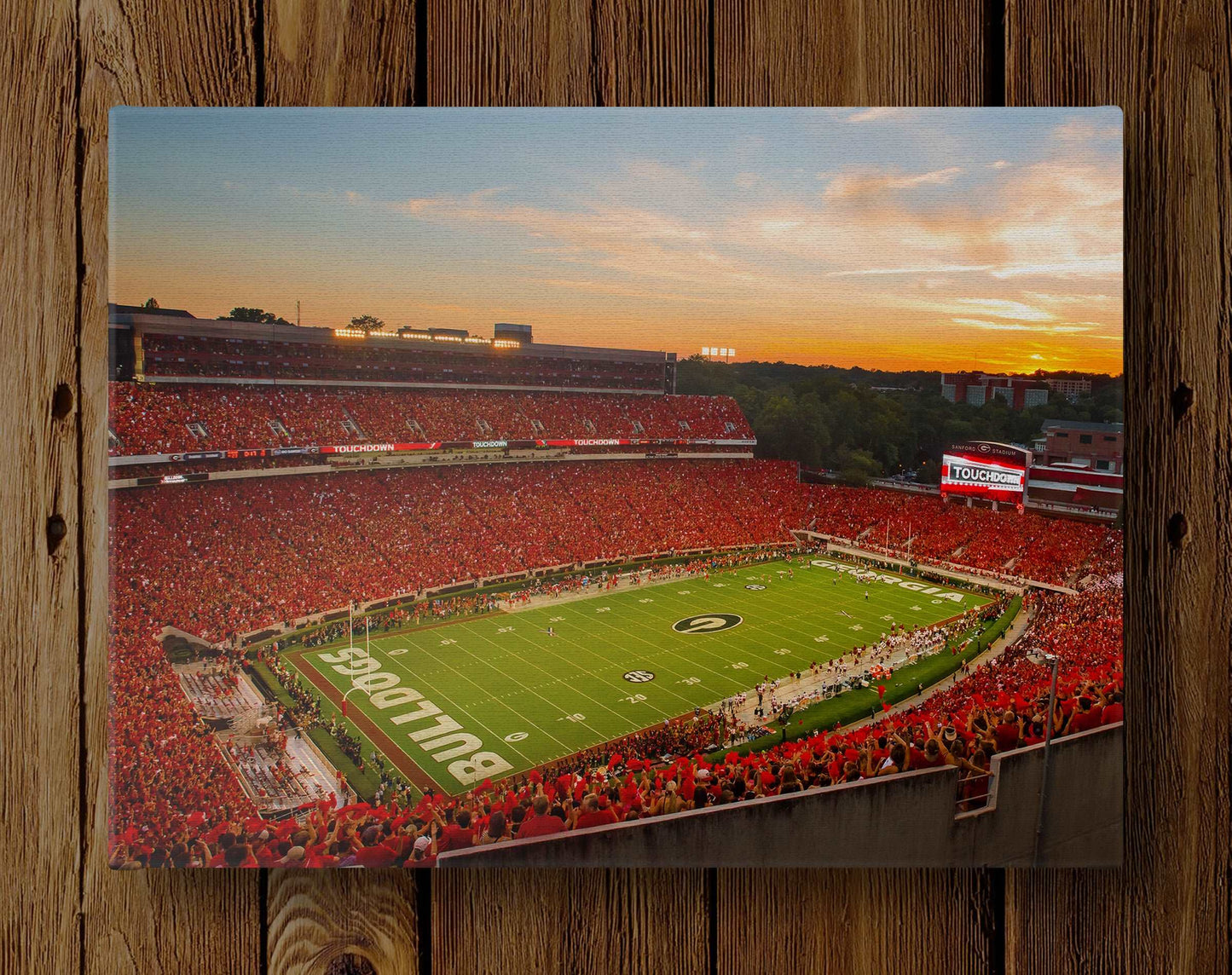 Sanford Stadium Redout Photo Print & Canvas Wrap - Georgia Bulldogs Art