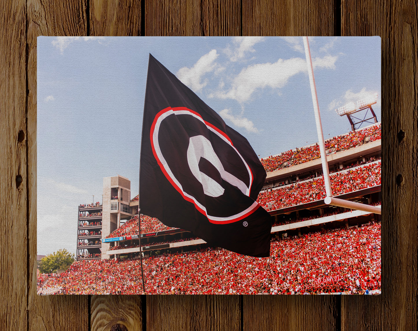 Power G Flag in Sanford Stadium Photo Print & Canvas Wrap - Georgia Bulldogs Art
