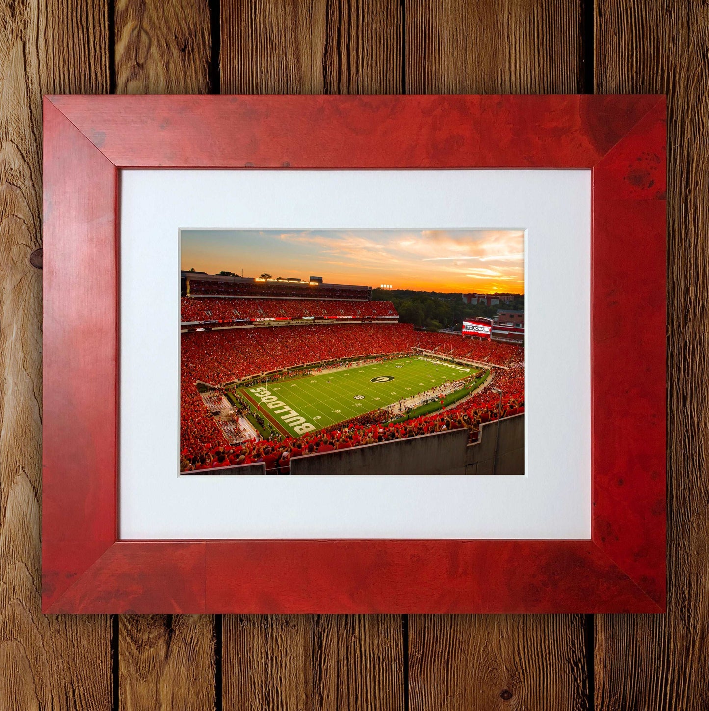 Sanford Stadium Redout Photo Print & Canvas Wrap - Georgia Bulldogs Art