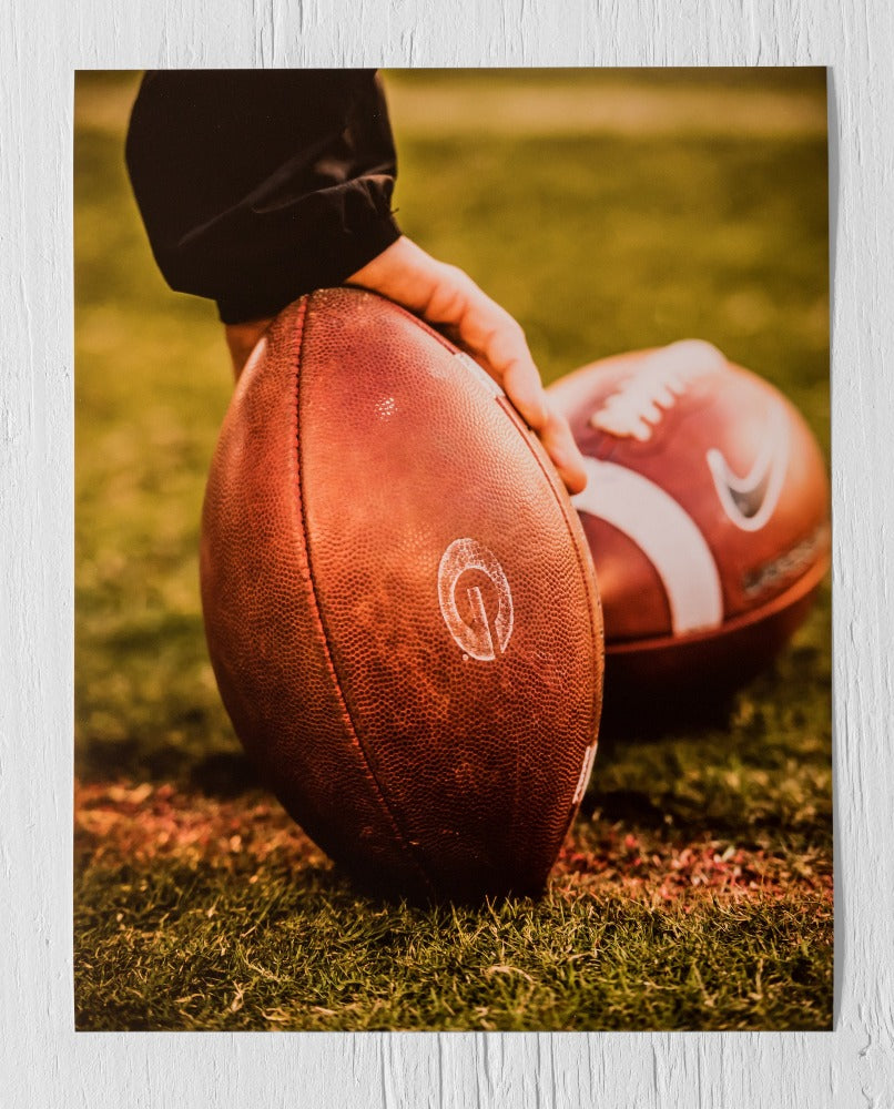 UGA Game Ball Football Photo Print & Canvas Wrap - Georgia Bulldogs Art