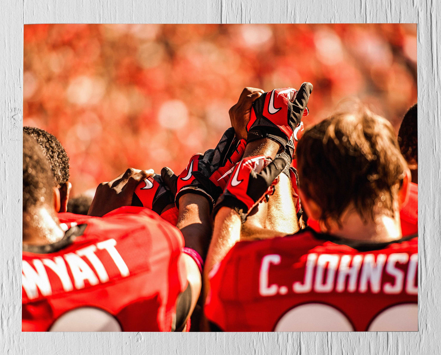 UGA Football Teamwork Photo Print & Canvas Wrap - Georgia Bulldogs Art