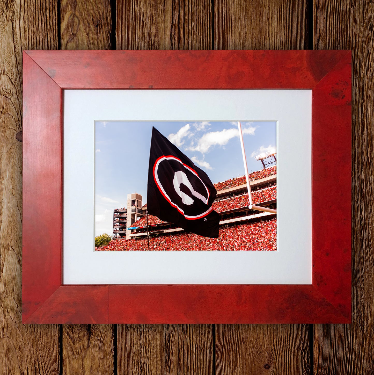 Power G Flag in Sanford Stadium Photo Print & Canvas Wrap - Georgia Bulldogs Art