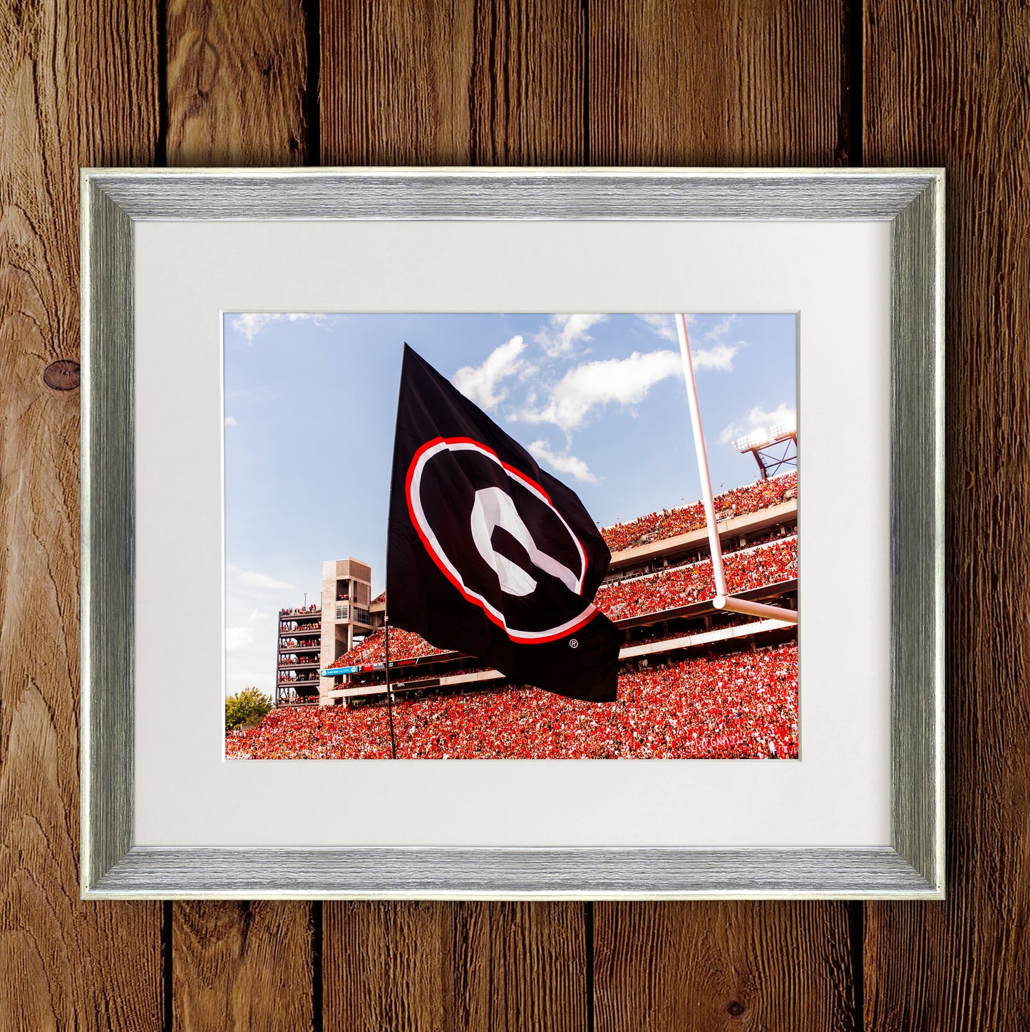 Power G Flag in Sanford Stadium Photo Print & Canvas Wrap - Georgia Bulldogs Art