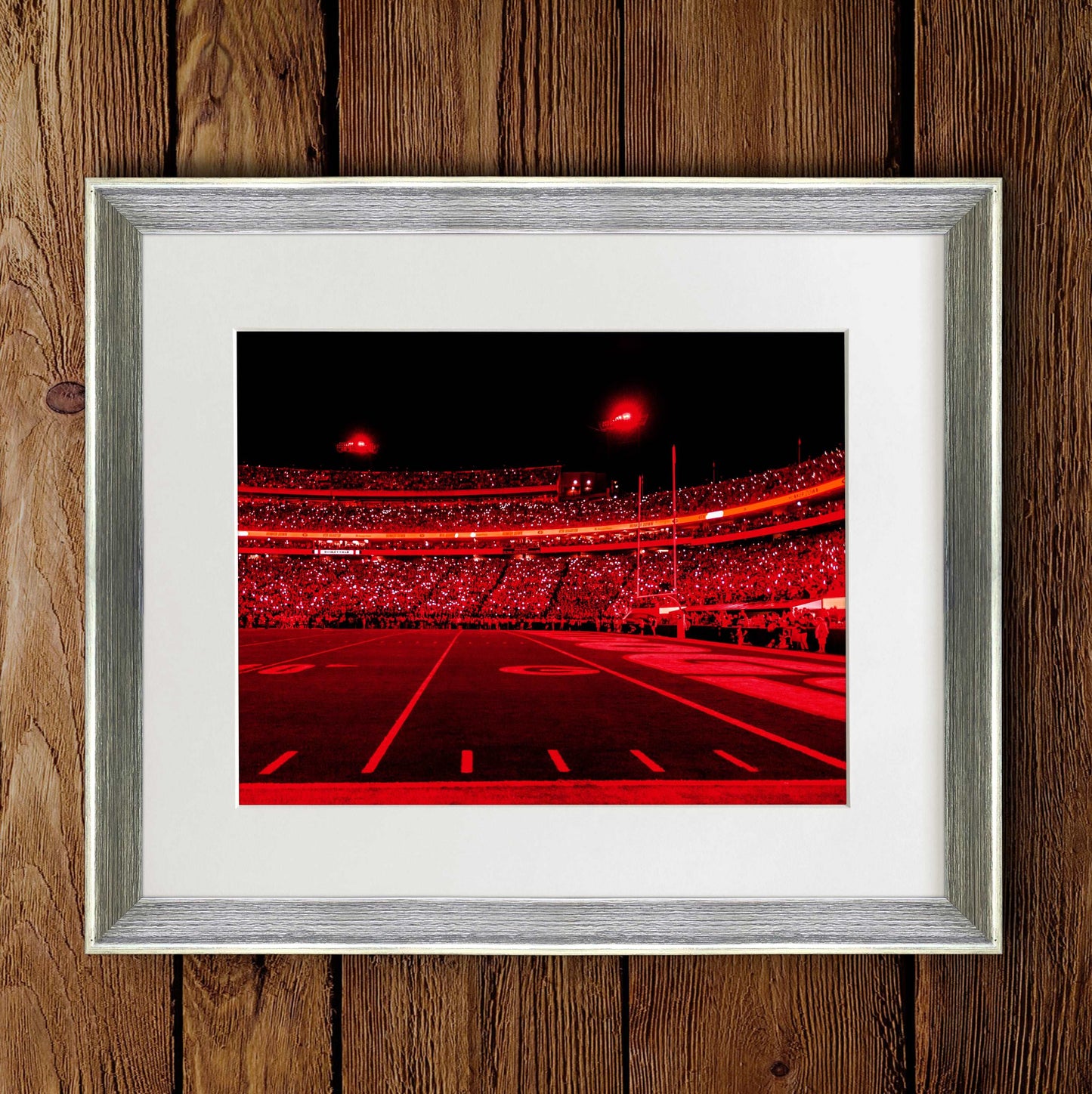 Sanford Stadium Red Light Show Photo Print & Canvas Wrap - Georgia Bulldogs Art