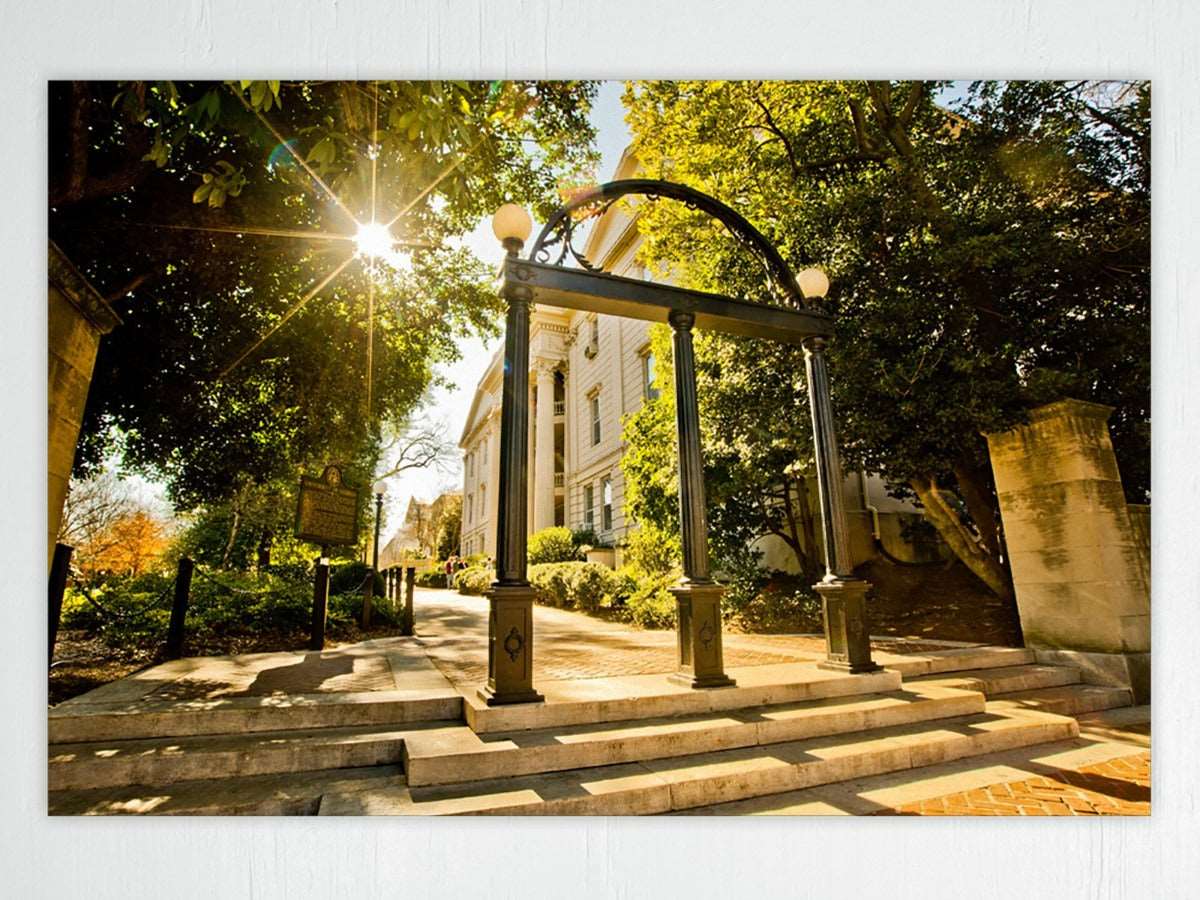 UGA Georgia Bulldogs Art: Campus Arch Art Poster Print - Wright Photo