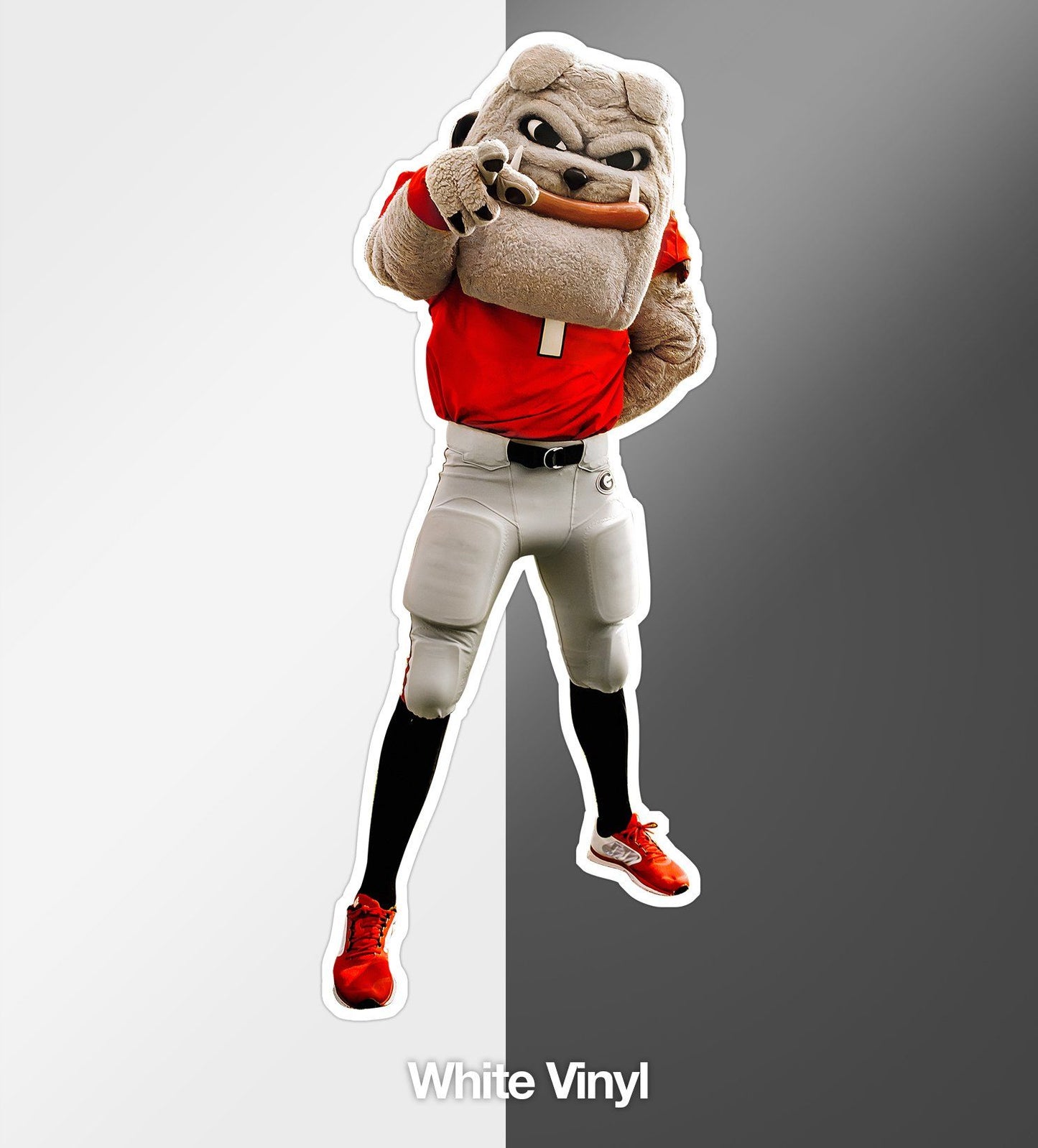 Georgia Bulldogs Hairy Dawg Mascot Sticker - Vintage Design - Vinyl Die Cut Decal