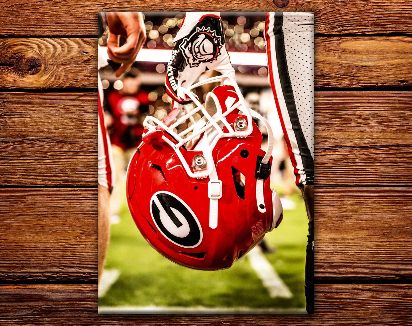 UGA Georgia Bulldogs Fridge Magnet - Power G Football Helmet 2.5"x3.5" Premium Tin Photo Gift - WRIGHT PHOTO