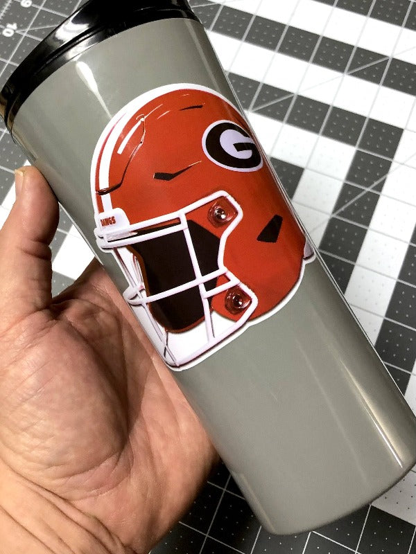 UGA Georgia Bulldogs Sticker - Football Helmet Premium UV Vinyl Die-Cut Decal - WRIGHT PHOTO