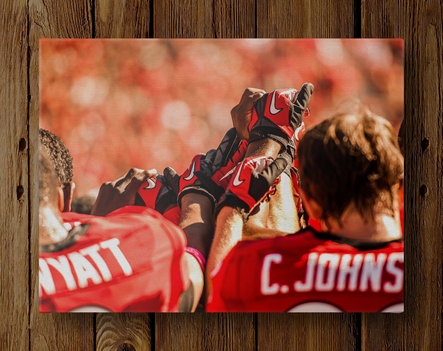 UGA Football Teamwork Photo Print & Canvas Wrap - Georgia Bulldogs Art
