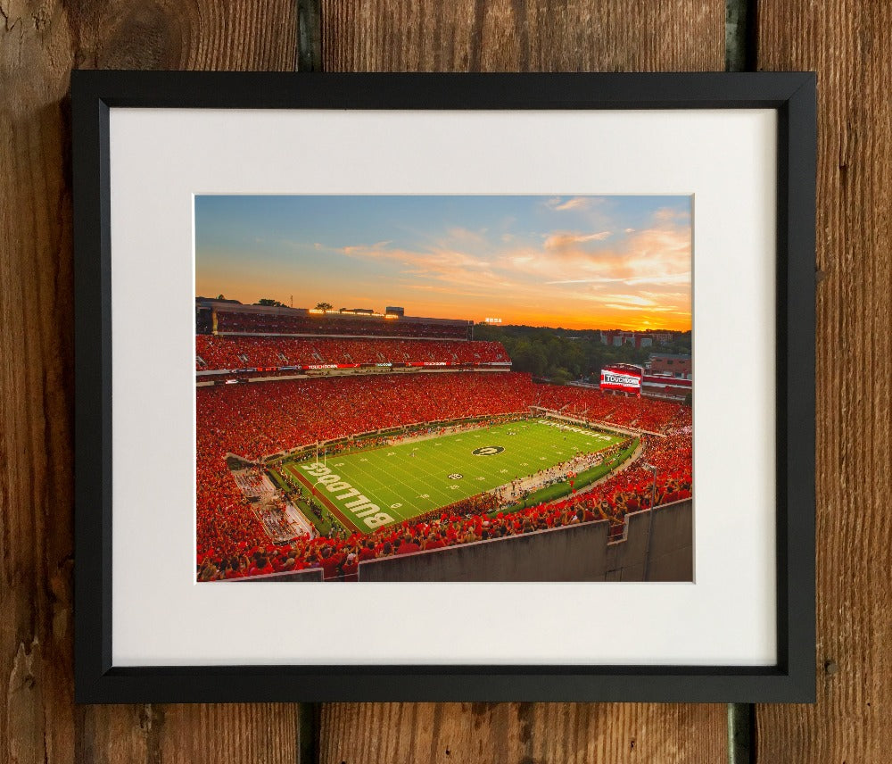 Sanford Stadium Redout Photo Print & Canvas Wrap - Georgia Bulldogs Art