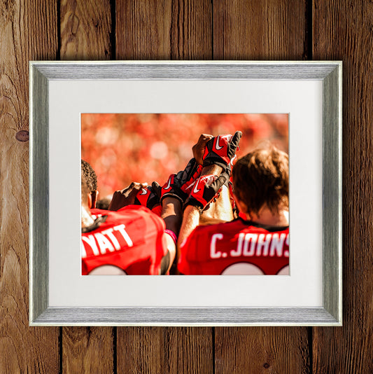 UGA Football Teamwork Photo Print & Canvas Wrap - Georgia Bulldogs Art
