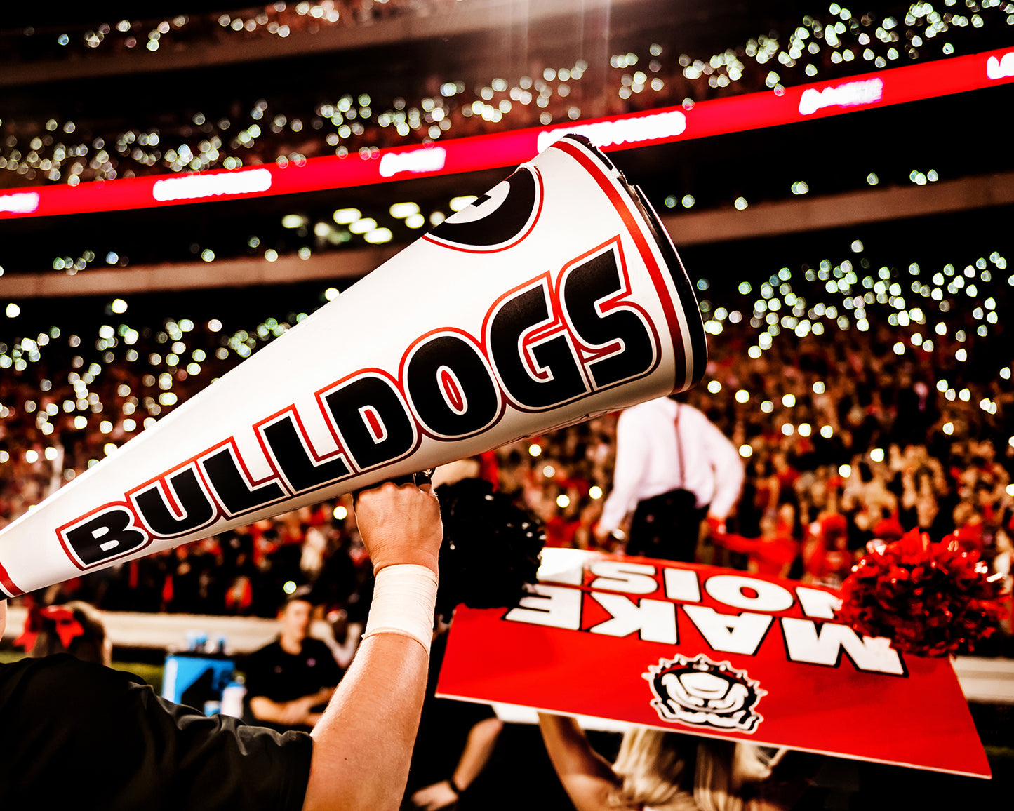 Light Up Sanford Stadium Photo Print & Canvas Wrap - Georgia Bulldogs Art