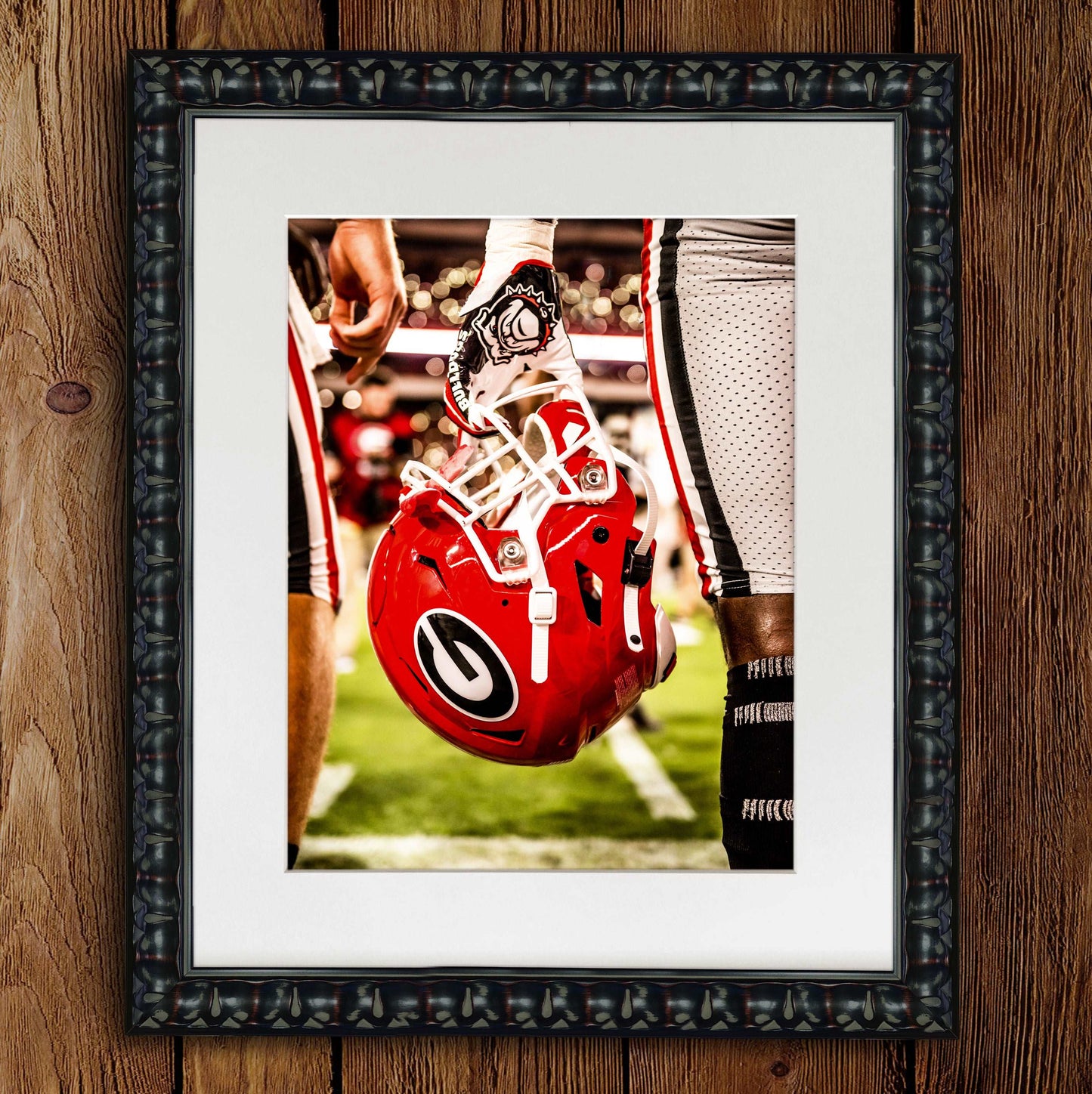 Power G Football Helmet Photo Print & Canvas Wrap - Georgia Bulldogs Art