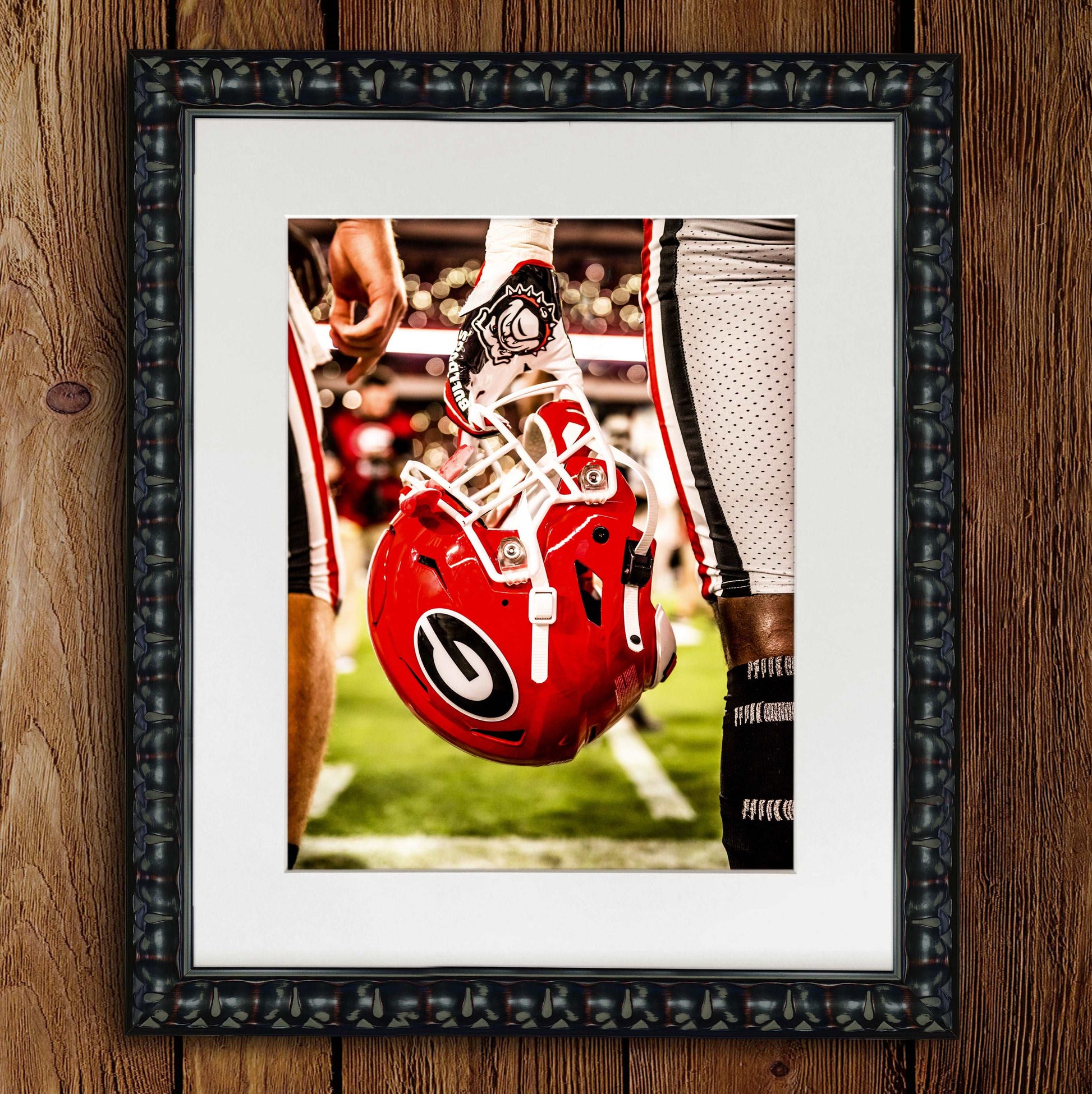 Power G Football Helmet Photo Print & Canvas Wrap - Georgia Bulldogs Art