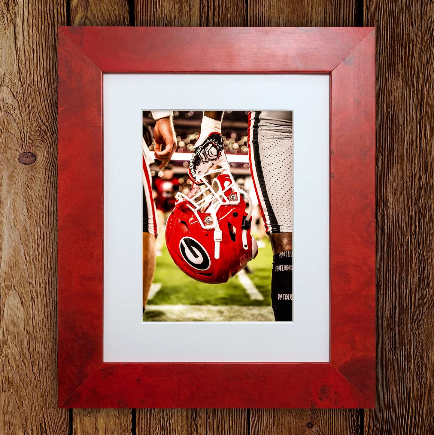 Power G Football Helmet Photo Print & Canvas Wrap - Georgia Bulldogs Art