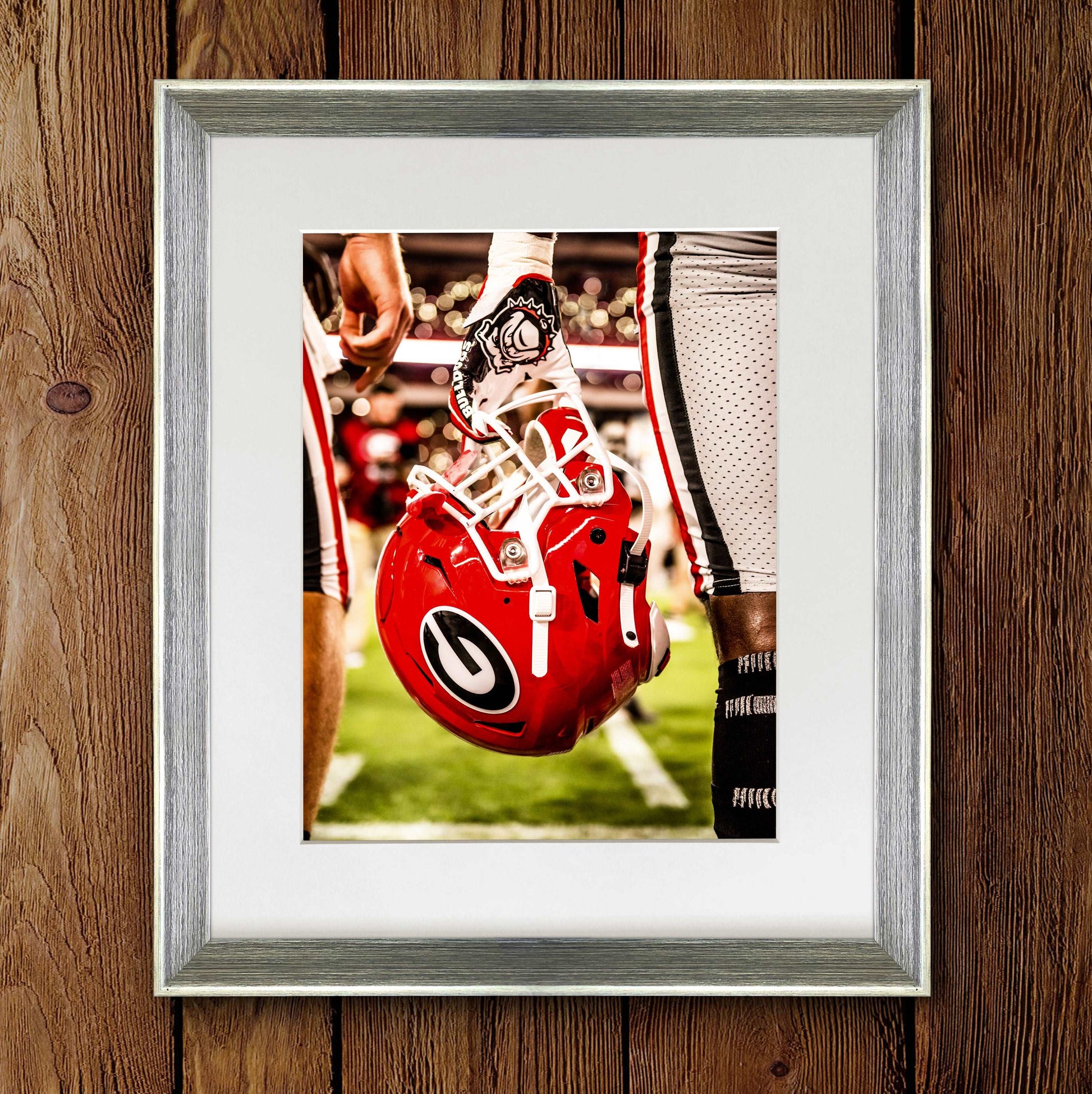 Power G Football Helmet Photo Print & Canvas Wrap - Georgia Bulldogs Art