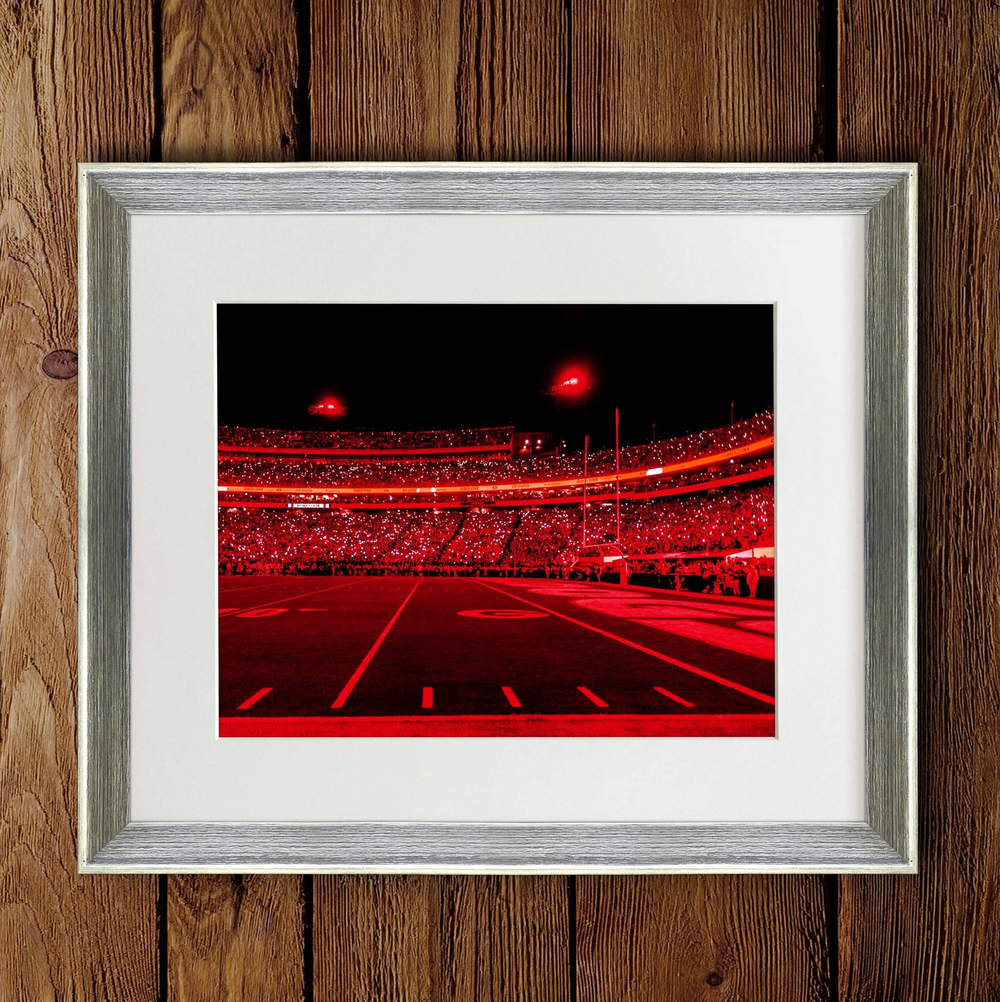 Sanford Stadium Red Light Show Photo Print & Canvas Wrap - Georgia Bulldogs Art