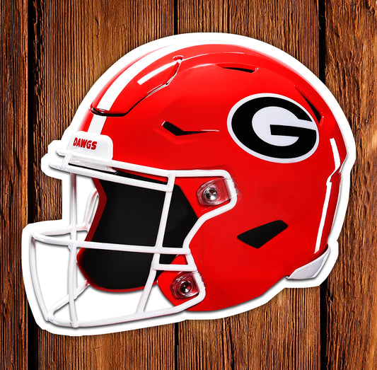 Georgia Bulldogs Football Helmet Sticker - UGA Vinyl Die-Cut Decal