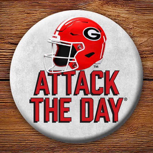 Power G Football Helmet 3" Pin-Back Button - Georgia Bulldogs Tailgating & Gifts