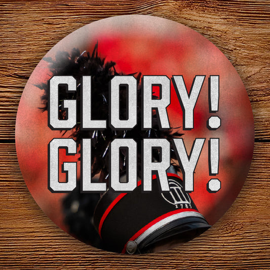 Glory Glory Redcoat Band 3" Pin-Back Button - Georgia Bulldogs Tailgating & Gifts