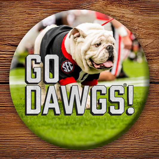 Uga X Black Jersey 3" Pin-Back Button - Georgia Bulldogs Tailgating & Gifts