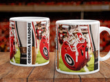 UGA Georgia Bulldogs: Power G Football Helmet Photo Mug - 11oz & 15oz Coffee Mug - Photo Mug - Gift & Home Decor - WRIGHT PHOTO