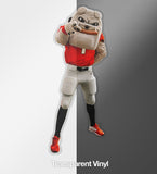 UGA Georgia Bulldogs Stickers - Hairy Dawg Mascot - 5.25" Die Cut Vinyl Photo Decal For Laptop, Cooler & More - WRIGHT PHOTO